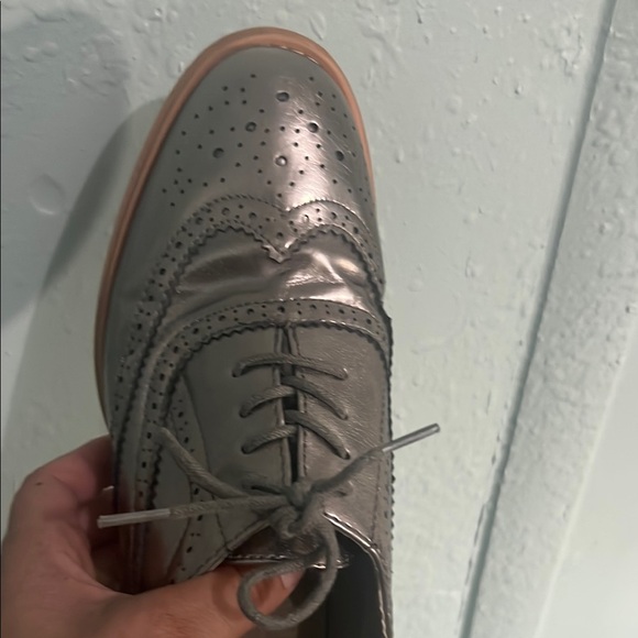 Wanted Metallic Black Oxford Shoes - Picture 3 of 4